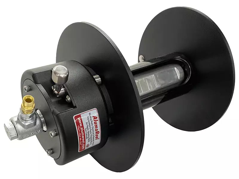 ALUMAREEL 10 INCH PROPANE HOSE REEL 1/4" LH B SIZE FITTING - Fuline Welding Supplies
