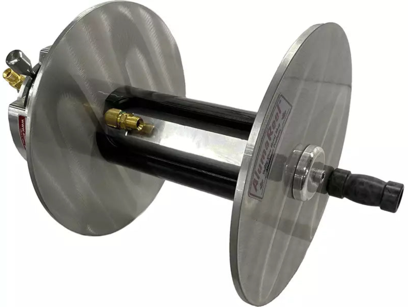 ALUMAREEL 10 INCH PROPANE HOSE REEL 1/4" LH B SIZE FITTING - Fuline Welding Supplies