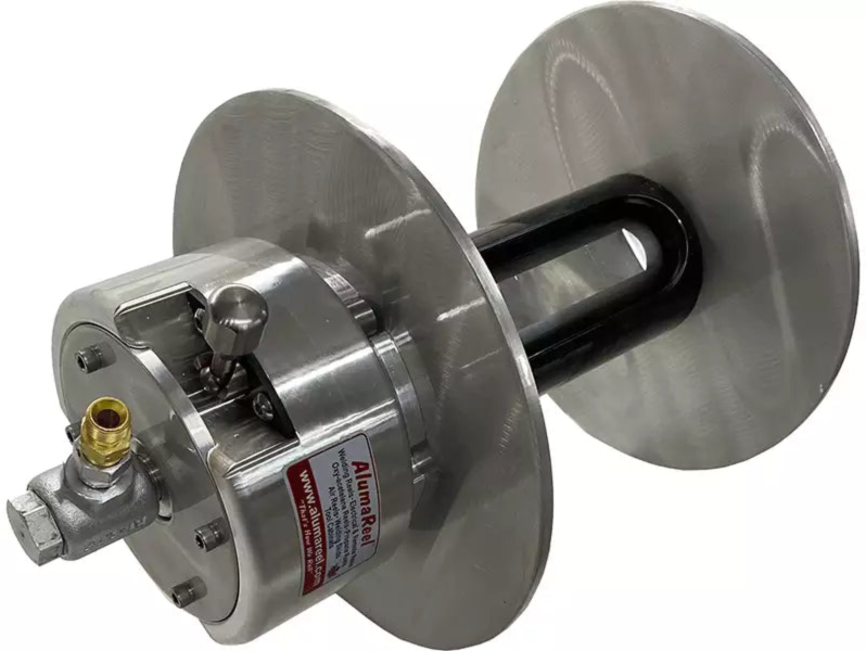 ALUMAREEL 10 INCH PROPANE HOSE REEL 1/4" LH B SIZE FITTING - Fuline Welding Supplies