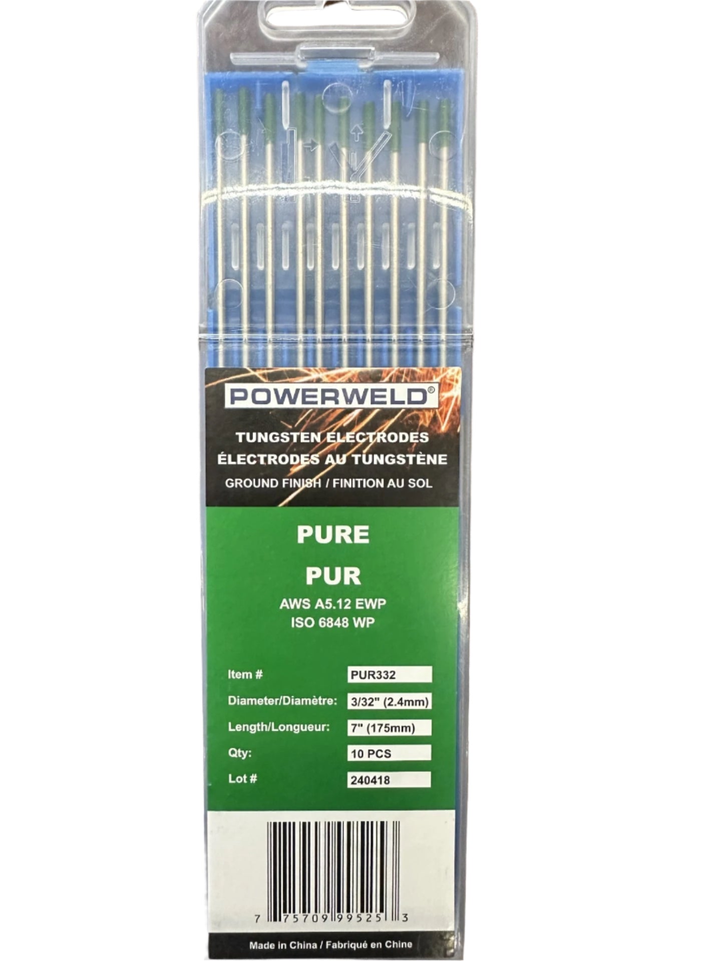 POWERWELD PURE TUNGSTEN - Fuline Welding Supplies