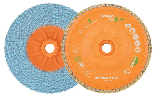 4-1/2 GR80 ENDURO-FLEX ALU, SPIN-ON PKG 10 - Fuline Welding Supplies