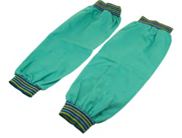 SLEEVES 18" W/ELASTIC CUFFS GREEN FR COTTON - Fuline Welding Supplies