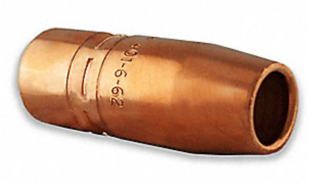 TREGASKISS STYLE NOZZLE, SLIP-ON, COPPER, 5/8" 401 SERIES (5/PACK) - Fuline Welding Supplies