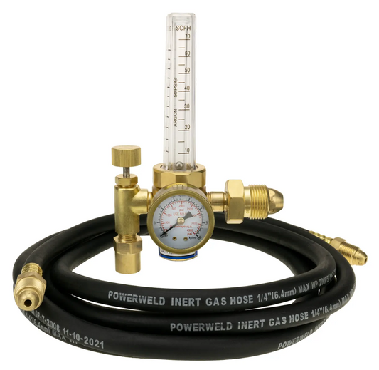 POWERWELD ARGON FLOWMETRE WITH 10' HOSE - Fuline Welding Supplies