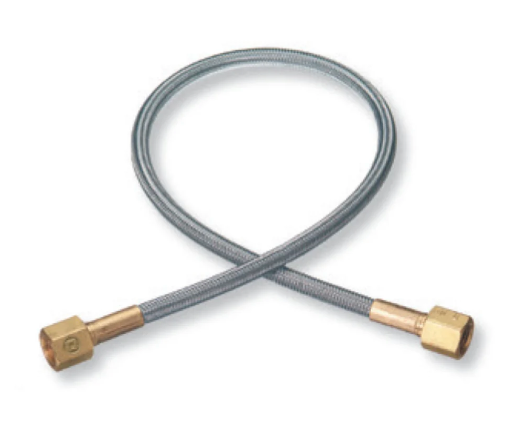 Threaded Gas Line STAINLESS STEEL BRAIDED GAS LINE – Fuline Welding Supplies