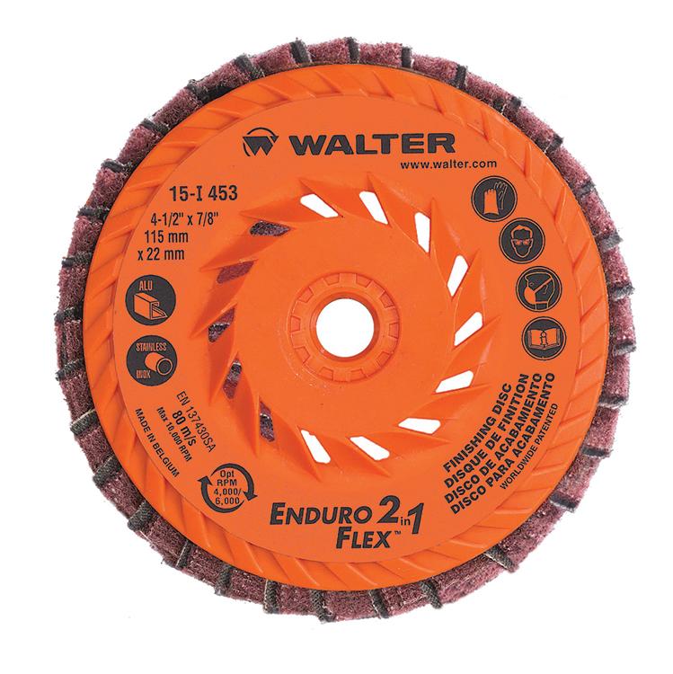 ENDURO-FLEX 2-IN-1, 4.5" SPIN-ON PKG 10 - Fuline Welding Supplies