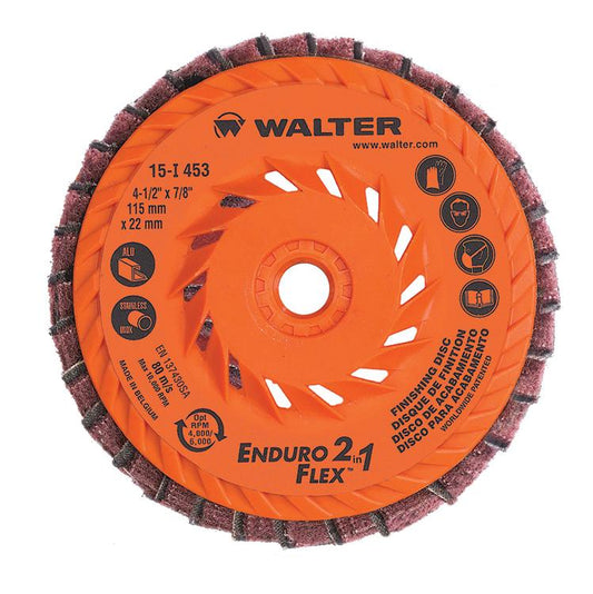 ENDURO-FLEX 2-IN-1, 4.5" SPIN-ON PKG 10 - Fuline Welding Supplies