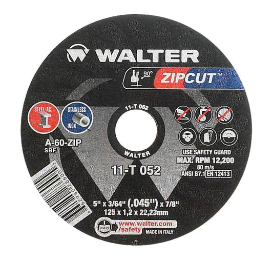ZIPCUT 5X3/64X7/8'' T1 CUT-OFF WHEEL PKG 25 - Fuline Welding Supplies
