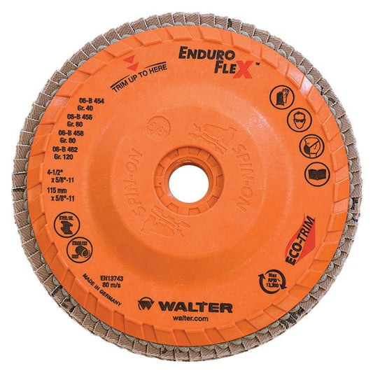 4-1/2 GR80 ENDURO-FLEX, SPIN-ON PKG 10 - Fuline Welding Supplies