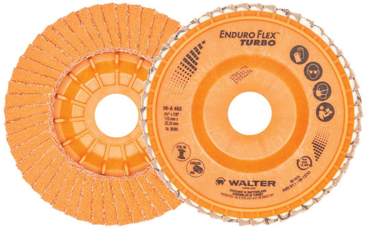 ENDURO-FLEX TURBO 4.5X7/8" GR36/60 PKG 10 - Fuline Welding Supplies