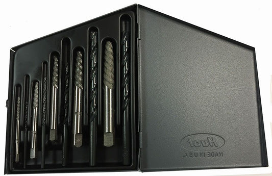 10PC SCREW XTRACTOR SET W DRILL - Fuline Welding Supplies