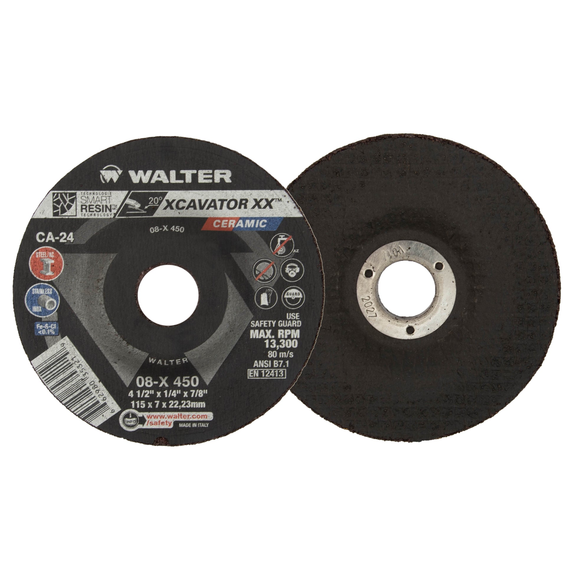 4-1/2'' X 1/4'' X 7/8'' XCAVATOR XX PKG 10 - Fuline Welding Supplies