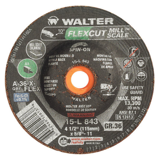 4-1/2" GR 36 FLEXCUT/MILL SCALE PKG 25 - Fuline Welding Supplies